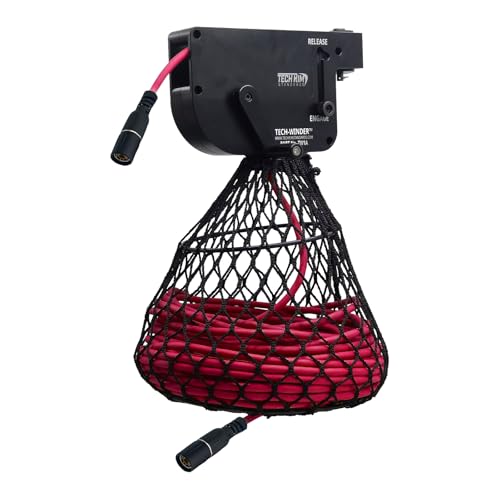Tech-Winder - Industrial Grade - Aluminum Casing Fire Retardant - Robot Cell Pendant Cable Winder - Cord and Cable Reel