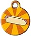 Dog Tag Art Hot Dog Custom Pet ID Tag for Dogs and Cats, Silent Polymer Coated Stainless Steel Nametag with Customized Identification Information - Large 1.25