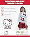 Hello Kitty Big Girls Fleece Sweatshirt and Skirt Plaid White/Red 10-12