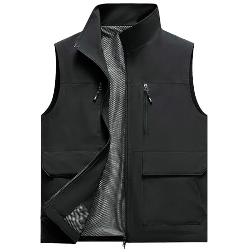 Chaleco utilitario ligero de hombre con multibolsillos para entretiempo USTZFTBCL