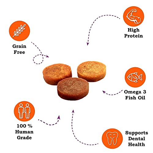 3 In 1 Pack Of Enhanced Pet Bowl & Salmon And Sweet Potato Premium Dog Treats. - 1 Enhanced Pet Bowl & 2 Salmon And Sweet Potato Premium Dog Treats. #TOP6