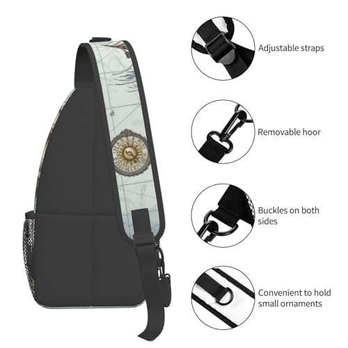 Bolso Sling para Hombre y Mujer en Negro miniatura 4