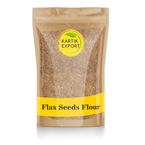 Image of Kartik Export Whole Ground Flax Seed Flour, 1Kg (Alsi Powder | Flax Seed Powder - Excellent for Rotis and Baking)