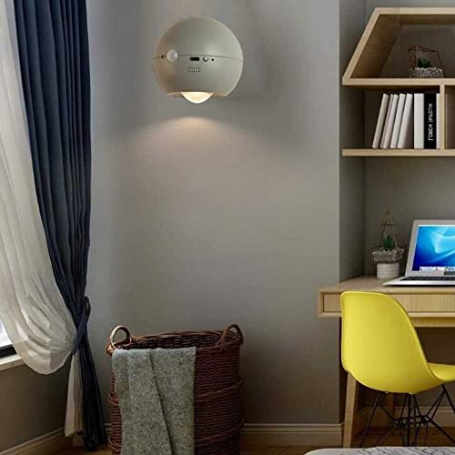 Aplique de pared LED giratorio de 360° con batería para leer en el dormitorio