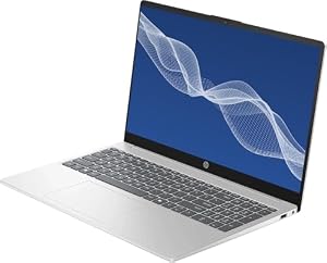 HP 2026 Portable 15.6'' HD Laptop, Intel N Series Processor Up to 3.7GHz, 16GB Memory, 128GB Storage, Super-Fast 6th Gen WiFi, Windows 11 OS, Dale Silver, Renewed — photo 3 of 3