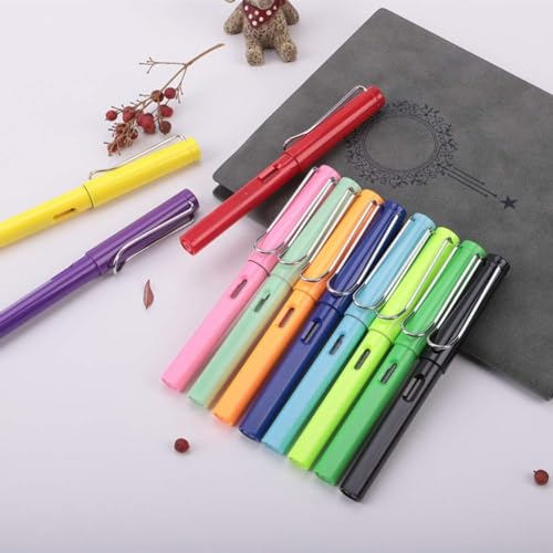 Caneta-tinteiro, 0,38 mm, prática de caligrafia, escrita suave, ponta fina, canetas-tinteiro de pont