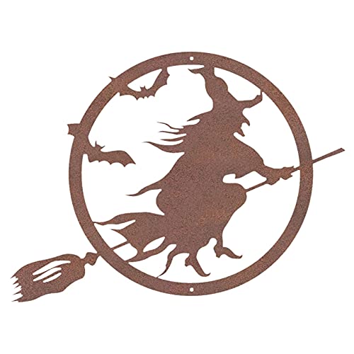 En plein air Halloween sorcière fanion astuce suspendus ornements effrayants décorations de fête pour l'art de mur de pelouse de patio de cour avant Cover