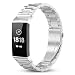 Produktbild AILONS Armband für Fitbit Charge 3, Uhrenarmband Edelstahl Ersatz delstahl Schlaufe SmartWatch Armbänder mit Metallschließe für Fitbit Charge 3, Armbandlänge 5.9"-8.66" (15.5cm-22cm) (Silver)
