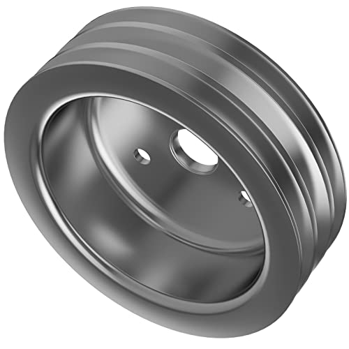 Sbc 3 Groove Crank Pulley For Small Block Chevy 265 267 283 302 305 307 327 350 383 400 Short Water Pumps #TOP3