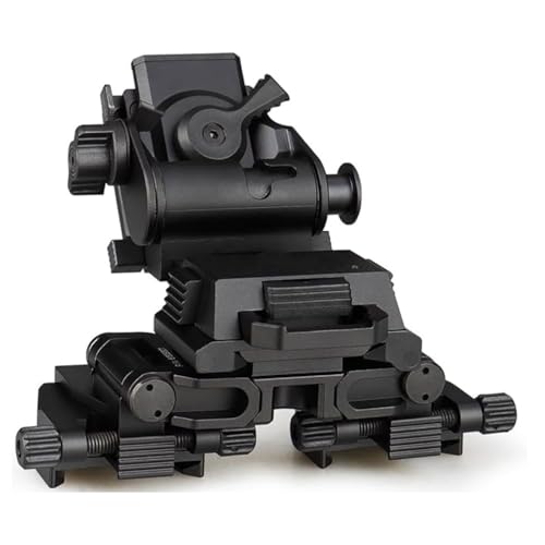TONGDAJINBAO PVS 14 Binocular Bridge Mount Modular Interface NVG Mount Adapter with L4 G24 Mount for PVS18/PVS 31 Suitable Monocular/Binocular Night Vision Goggles for Hunting/Outdoors(Black)