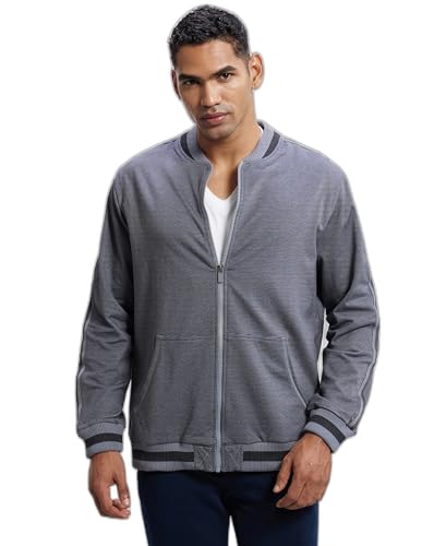 Image of Jockey AM92 Men Super Combed Cotton Rich Fleece Jacket With StayWarm Technology