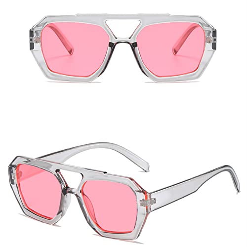 Lunettes de soleil rétro femme big frame leopard brown gradient fashion