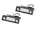 Produktbild ECD Germany 2 x LED Kennzeichenbeleuchtung mit E-Prüfzeichen - 6000K Xenon Weiß - Canbus - Plug & Play - Fehlerfrei - LED Kennzeichenleuchte mit Zulassung Nummernschildbeleuchtung