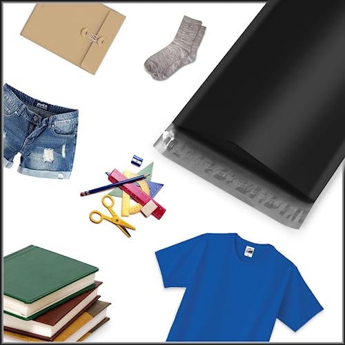 image for LuckIn Poly Mailers 10 x 13 Inch 100 Pack, Self-Sealing Shipping Bags 
