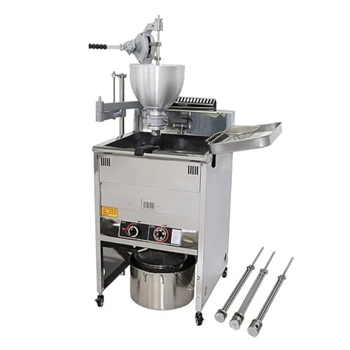 Donut Maker, Stainless Steel Frying Auto Fryer, With Digital Timer and Safety Lock, Removable Parts for Easy Maintenance and Storage, For Industrial Food Factories