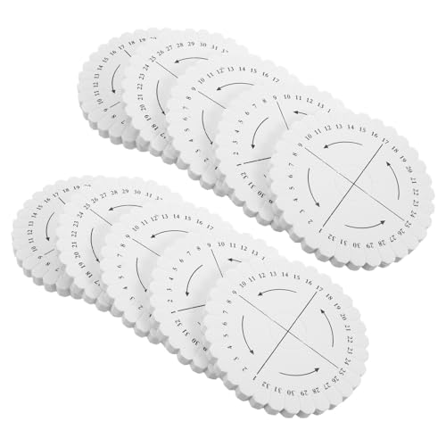 Cabilock 10 Stück Kumihimo Flechtscheibe Set für Armband selber machen | DIY Bastelset für Freundschaftsbänder & Perlen Schmuck | Robustes EVA Werkzeug Basteln für Erwachsene Mädchen & Kinder