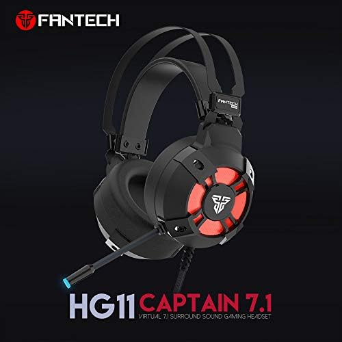 FANTECH HG11 CAPTAIN USB GAMING Headset - 7.1 VIRTUAL SURROUND SOUND -  NOISE CANCELLATION MICROPHONE: Buy Online at Best Price in Egypt - Souq is  now Amazon.eg