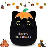 Photo Gallery peluche a forma di gatto, per halloween, con cappello di zucca, regalo per bambini, ragazzi e ragazze Photo Gallery peluche a forma di gatto, per halloween, con cappello di zucca, regalo per bambini, ragazzi e ragazze