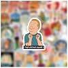 54 Pcs King of The Hill Stickers for Water Bottles Waterproof, Beautiful and Fashionable Stickers, Suitable for Cups, Phones, Bicycles, Guitars, Suitcases,Piano,Skateboard. #2