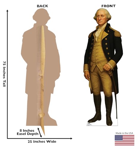 Image of Cardboard People General George Washington 250th Anniversary Life-Size Cardboard Cutout Standup