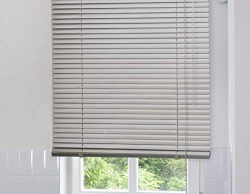 Alu Jalousie Silber - Breite 40 bis 220 cm - Höhe 140/170 / 240 cm - Tür Fenster Rollo Jalousette Aluminium Fensterjalousie Lamellen Metall (100 x 240 cm)