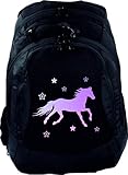 Großer, robuster Rucksack in schwarz aus Mikro Ripstop Polyester mit vielen praktischen Fächern.