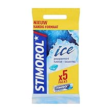 Stimorol Gum | Stimorol Chewing Gum | Stimorol Ice Peppermint 5 Packs | Stimorol Peppermint | 2.46 Ounce Total Weight