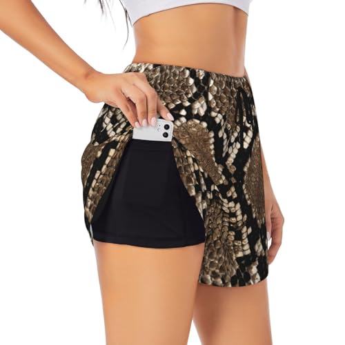 Short de gym serpentine femme léger pour éviter la transpiration