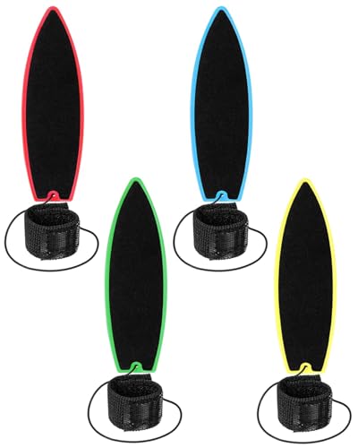 JEXOWIQ Monopatines de juguete para dedos - 4 Piezas Finger Skateboard,Mini Fingertip Surfboard, Tabla de Surf Finger Surfboard, Movimiento Creativo de la yema del Dedo para niños y Adultos