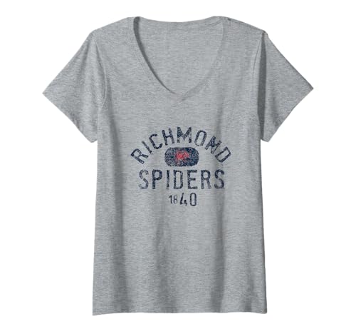 Womens Richmond Spiders 1840 Vintage Logo V-Neck T-Shirt