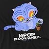 K-Pop Demon Hunters Cute Derpy Tiger Cartoon Unisex T Shirt, Navy, Black, 4XL #1