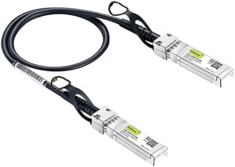 #10Gtek# 1.25G SFP DAC Twinax Cable, Passive, Compatible with Cisco SFP-1GBASE-CU0.5M, Ubiquiti UniFi, Fortinet and more, 0.5-Meter(1.6ft)