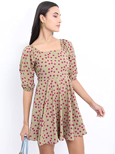 Image of Ketch Women's Fit and Flare Regular Fit Printed Threeforth Sleeve Dress