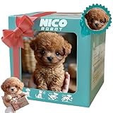 2026 New Ai Robot Dog (Walks, Barks, and Wags Its Tail) Nicoo - My Smart Realistic Robot Dog Puppy That Acts Like a Real Dogs for Adults (Brown-A)