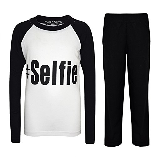 Pyjamas #Selfie vêtement nuit confortable fille garçon 5-13 ans
