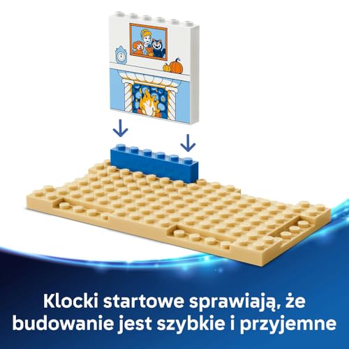 LEGO │ Disney Princess Zamek Kopciuszka i jej zwierzęcych przyjaciół, zabawka konstrukcyjna, zestaw z Kopciuszkiem i zwierzątkami, pomysł na prezent dla dziewczynki lub chłopca od 4 lat 43283