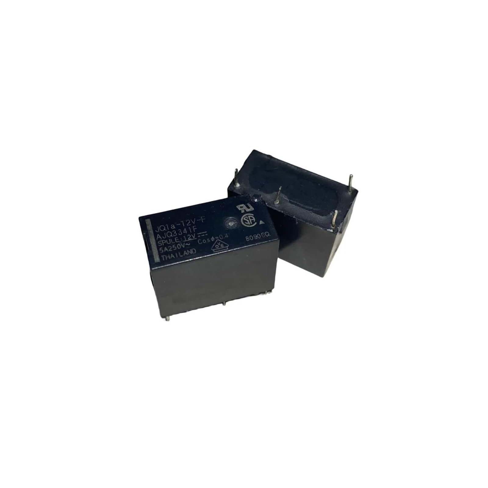 10 pièces JQ1A-12V-F JQ1A-5V-F 5A 250VAC 4 broches 12VDC puissance JQ1A-24V-F 24VDC 5VDC relais (Size : JQ1A-5V-F)