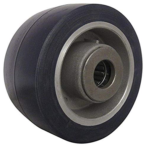 RWM Casters UAR-0420-08 4' Diameter X 2' Width Urethane on Aluminum Wheel with Straight Roller Bearing, 700 lbs Capacity