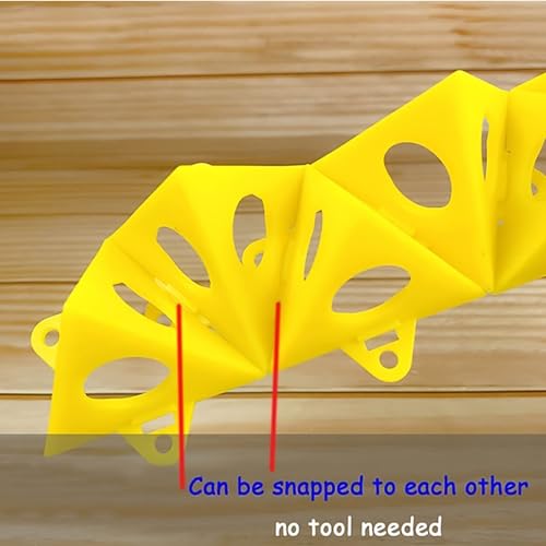 10-teiliger Maler-Pyramidenständer, Mini-Kegel-Lackständer aus ABS für Holzbearbeitung, Türschrank, Hebt Oberflächen für Saubere Kanten an, Geeignet für Verschiedene