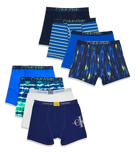 Image of Calvin Klein Kids Boys' Modern Cotton Boxer Brief Underwear 8-Pack