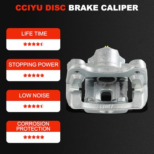 cciyu Rear Left Brake Caliper Assembly w/Bracket 19B6467 2012 2013 2014 2015 2016 2017 For Hyundai For Azera,2011 2012 2013 2014 2015 2016 For Kia For Optima by cciyu - Image 5