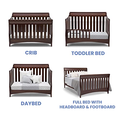 Delta Children Bentley S Series 4-In-1 Convertible Baby Crib, Chocolate #TOP2