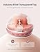 Momcozy Air 1 Ultra-Slim Breast Pump, Hands-Free Wearable Pump with Wireless Charging Case & App Control with Auto Mode & Full-Milk Alert, Industry-First Transparent Top for Easy Nipple Alignment