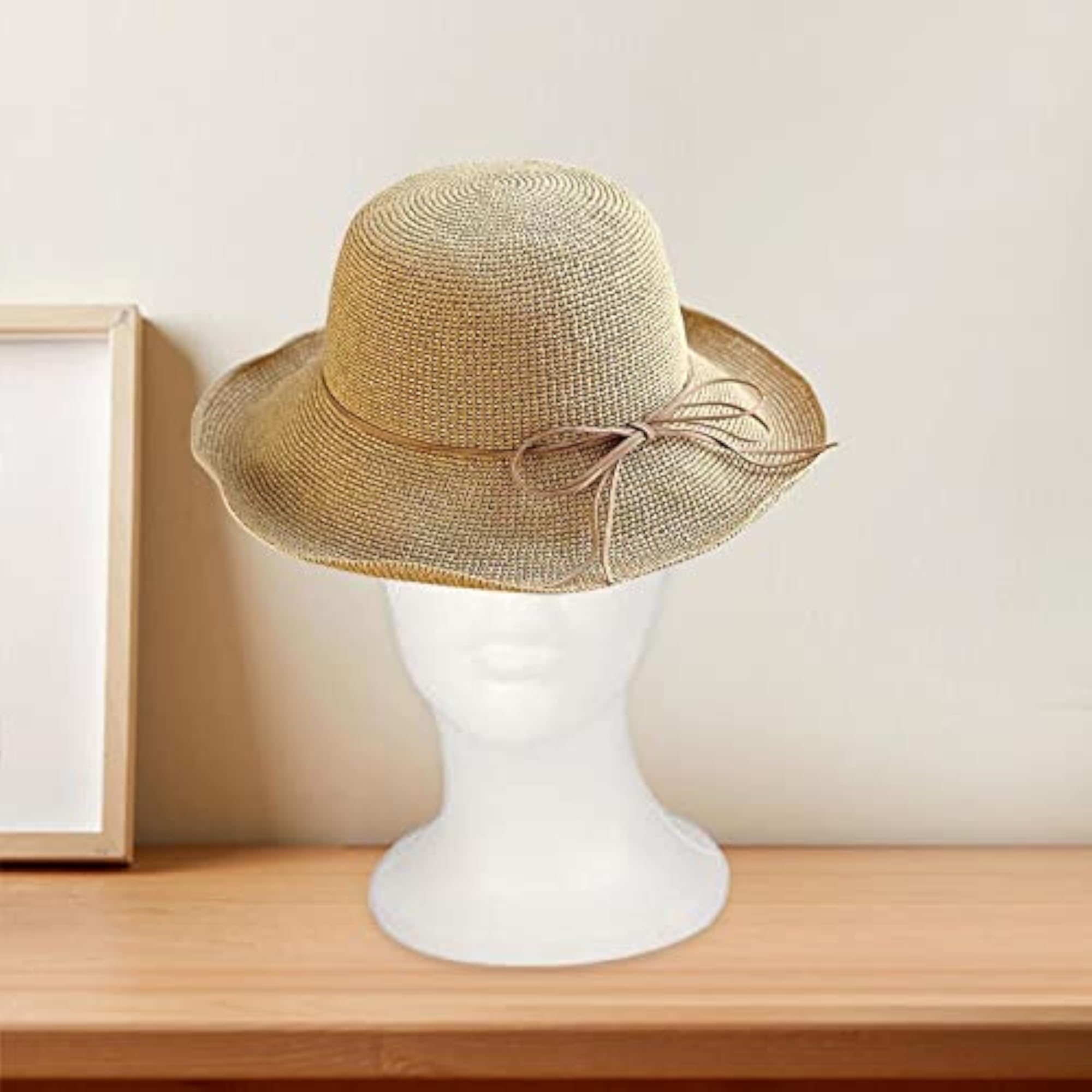 White Holder Hairpiece Stand for Home Use