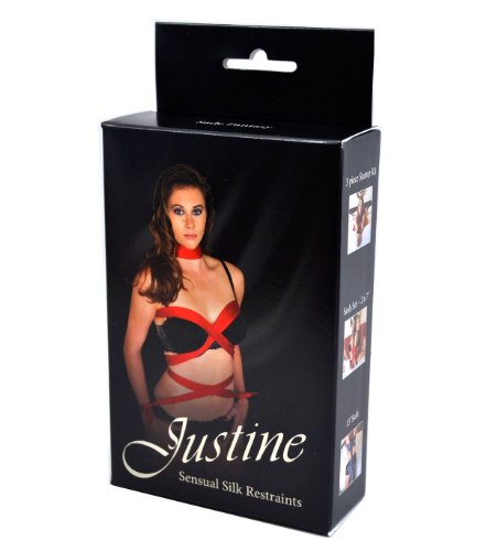 Fantasy Silk Sash Restraint Set (Set of 3) | 100% Pure Silk Scarf Restraints (Red)