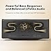 DOSS SoundBox Ultra Bluetooth Speaker with 2.1 Channel Audio, 80W Superior Sound with Deep Bass, Two DSP Technologies, 18H Playtime, BT 5.3, Wireless for Home, Office, Livingroom-Gold