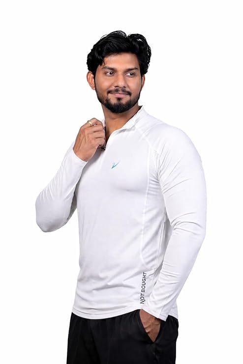 Men's PowerFlex Pro Full Sleeve T-Shirt Polyester Spandex Blend, Collar Neck, Moisture Wicking, UPF 50, Snug Fit, for Gym and Training-picture-37