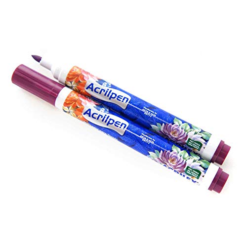 Caneta para Tecido Acrilpen 565 Vinho - Acrilex