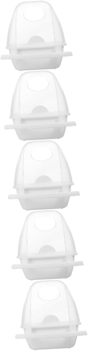 Toddmomy 5pcs Parrot Feeder Bird Food Box Spill- Plastic Feeder Hanger for Birds