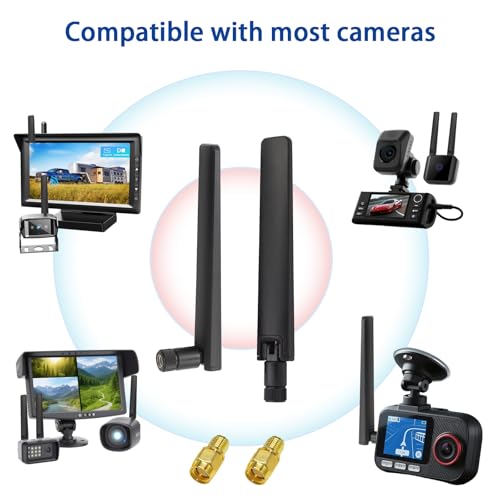 WiFi 6E Antenna Dual Band 2.4GHz 5GHz 5.8GHz 12dBi MIMO RP-SMA Connector for WiFi WLAN Router Wireless Network Card USB Adapter Security IP Camera Video Surveillance Monitor Bluetooth Antenna - Image 5